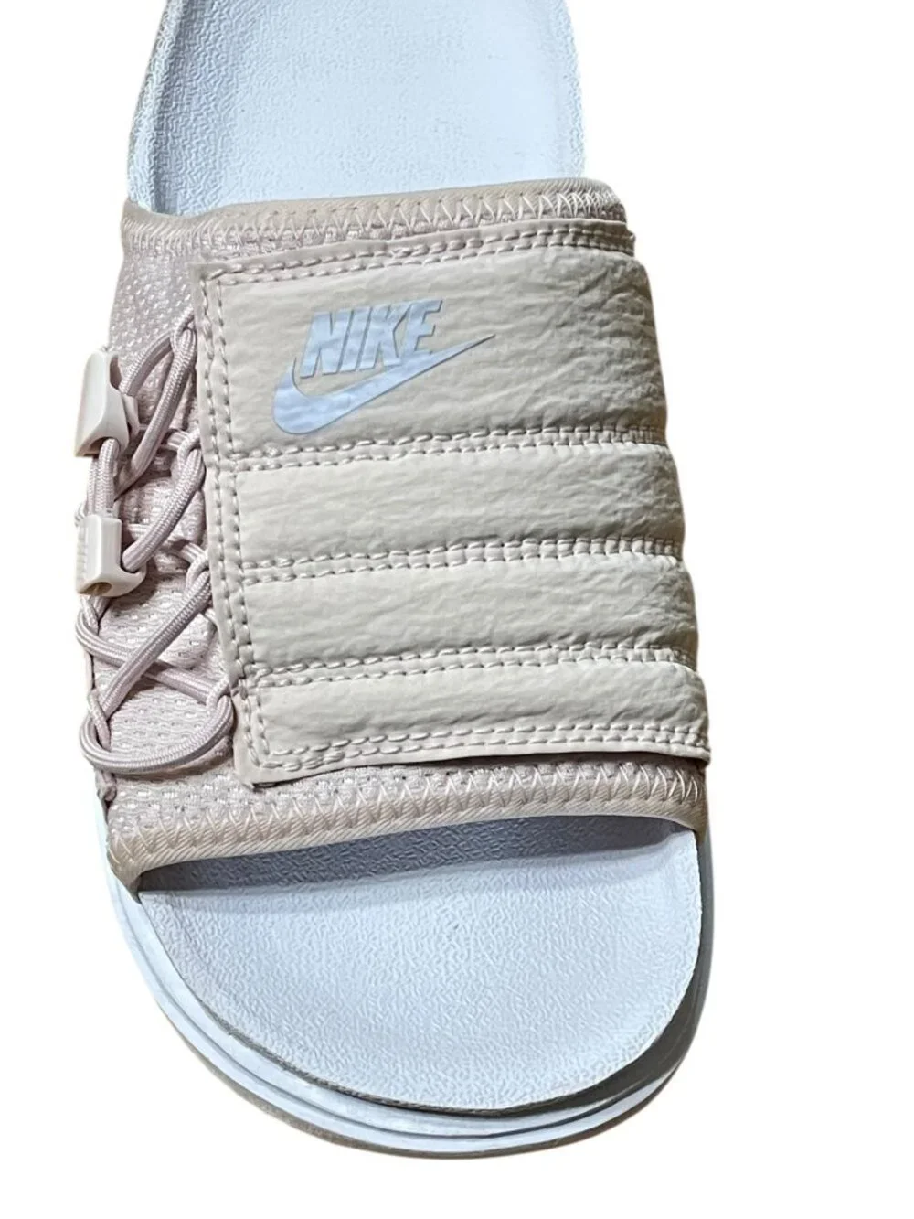 Nike Asuna Pink Drawstring Slides Sandals | Women's Size 6 - Picture 10 of 12